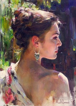 Pretty Girl MIG 04 Impressionist Oil Paintings
